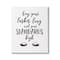 Stupell Industries Keep Lashes Long Standards High Phrase Glam Eyes Canvas Wall Art